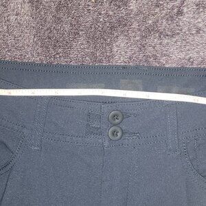 Prana Women’s Halle Pant Blue Size 8 Roll Tab Convertible Nylon